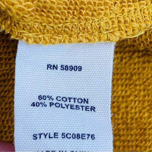 Chelsea and Violet mustard Yellow embroidered sweatshirt tunic top size small - Picture 5 of 6